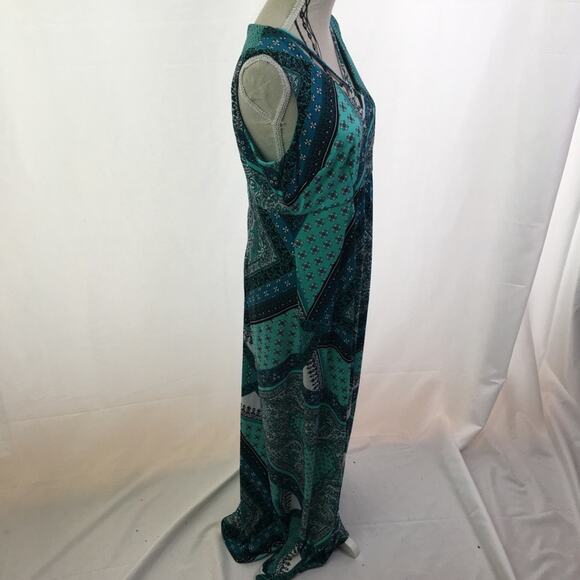 R&K Patterned Shift Dress Jade 2P - Picture 3 of 16